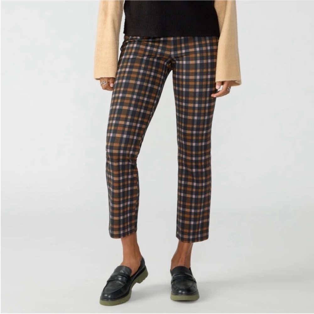 Sanctuary Carnaby Kick Crop Semi High Rise plaid pants size medium